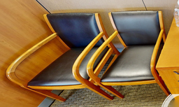 [#B9-4] Black guest chair