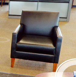 [#B12-7] Black lounge chair