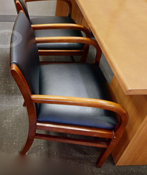 [#B9-3] Black guest chair