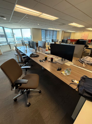 [#A2-47] WORKSTATIONS - 28"D X 72"W DOUBLE SIDED -NO SCREENS