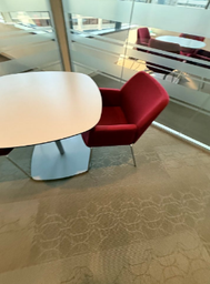 [#C3-60] 36" RECTANGLE TABLE - WHITE W/CHROME BASE