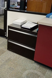 [#D6-4] Black 2 Drawer Lateral