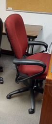 [#B13-25] Red Task Chair
