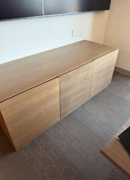 [#D5-69] WOOD CREDENZA  24"W  X 72"L