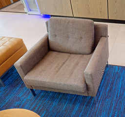 [#B12-9] Brown lounge chair