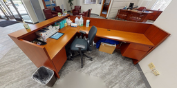 [#E6-18] Reception L-shaped desk