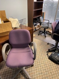 [#B13-4] Purple Task Chair - with Arms