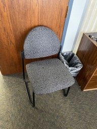 [#B8-17] Armless Guest Chair - Wood, Upholstered