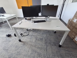 [#E2-7] Sit- Stand Desk - White