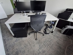 [#D19-15] Pedestal - Black (Metal) / Office Container