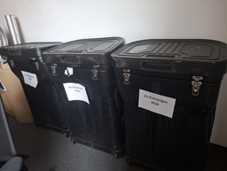[#L1-86] Big Trash Bin - Black