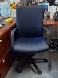 [#B5-5] Blue mobile conference chair