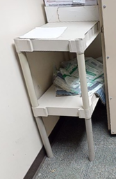 [#D19-14] 2 tier plastic shelving
