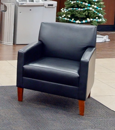 [#B12-5] Black lounge chair