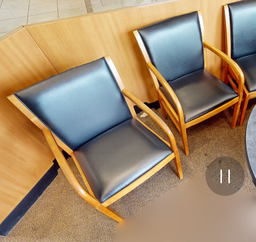 [#B9-3] Black guest chair