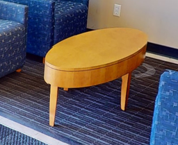[#C3-15] Oval coffee table