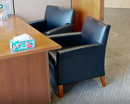 [#B12-6] Black lounge chair