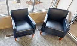 [#B12-6] Black lounge chair