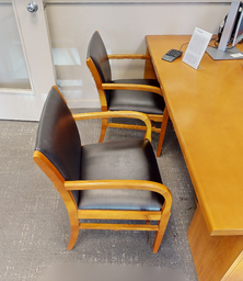 [#B9-4] Black Guest chair