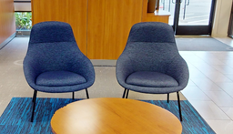 [#B12-5] Blue Lounge chair