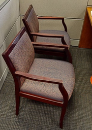 [#B9-12] Design guest chair wood