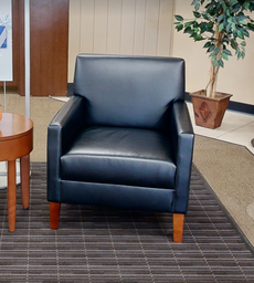 [#B12-8] Black lounge chair