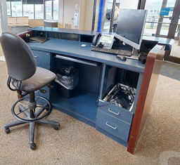 [#E5-4] CSC curved reception desk