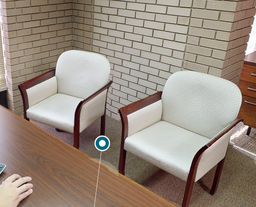 [#B9-14] Wht guest chair