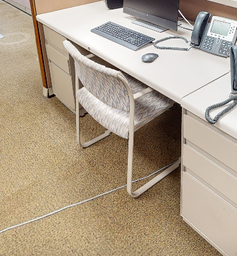 [#B8-16] Wht guest chair-metal