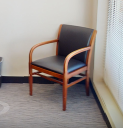 [#B9-4] Black guest chair
