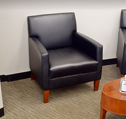 [#B12-5] Black lounge chair