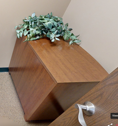[#D20-7] 2 door wood cabinet