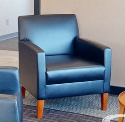 [#B12-6] Black lounge chair