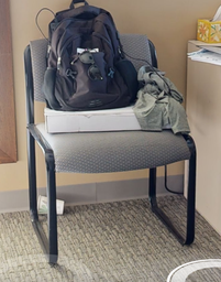 [#B8-11] Grey guest chair
