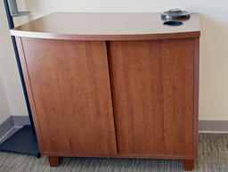 [#D20-12] 2 door wood cabinet