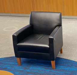 [#B12-5] Black lounge chair
