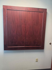 [#F0-54] WOOD DOUBLE DOOR MARKER BOARD