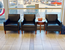 [#B12-8] Black lounge chair