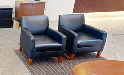 [#B12-4] Black lounge chair