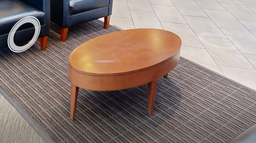 [#C3-11] Oval coffee table