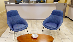 [#B12-7] Navy lounge chair