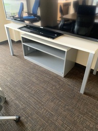 [#D1-38] 2 Shelf gray / white