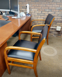 [#B9-3] Navy guest chair