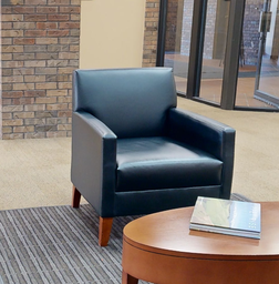 [#B12-5] Navy lounge chair