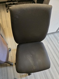 [#B12-11] Black chair no arms