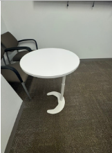 [#C2-2] WHITE ROUND TABLE