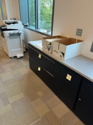[#D5-99] CREDENZA W/FILES AND TOP 