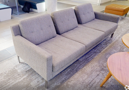 [#B7-8] 3 seat grey couch
