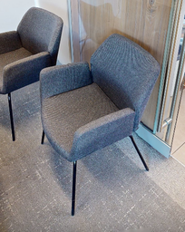 [#B8-2] Grey guest chair