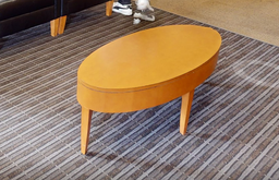 [#C3-9] Oval coffee table, wood